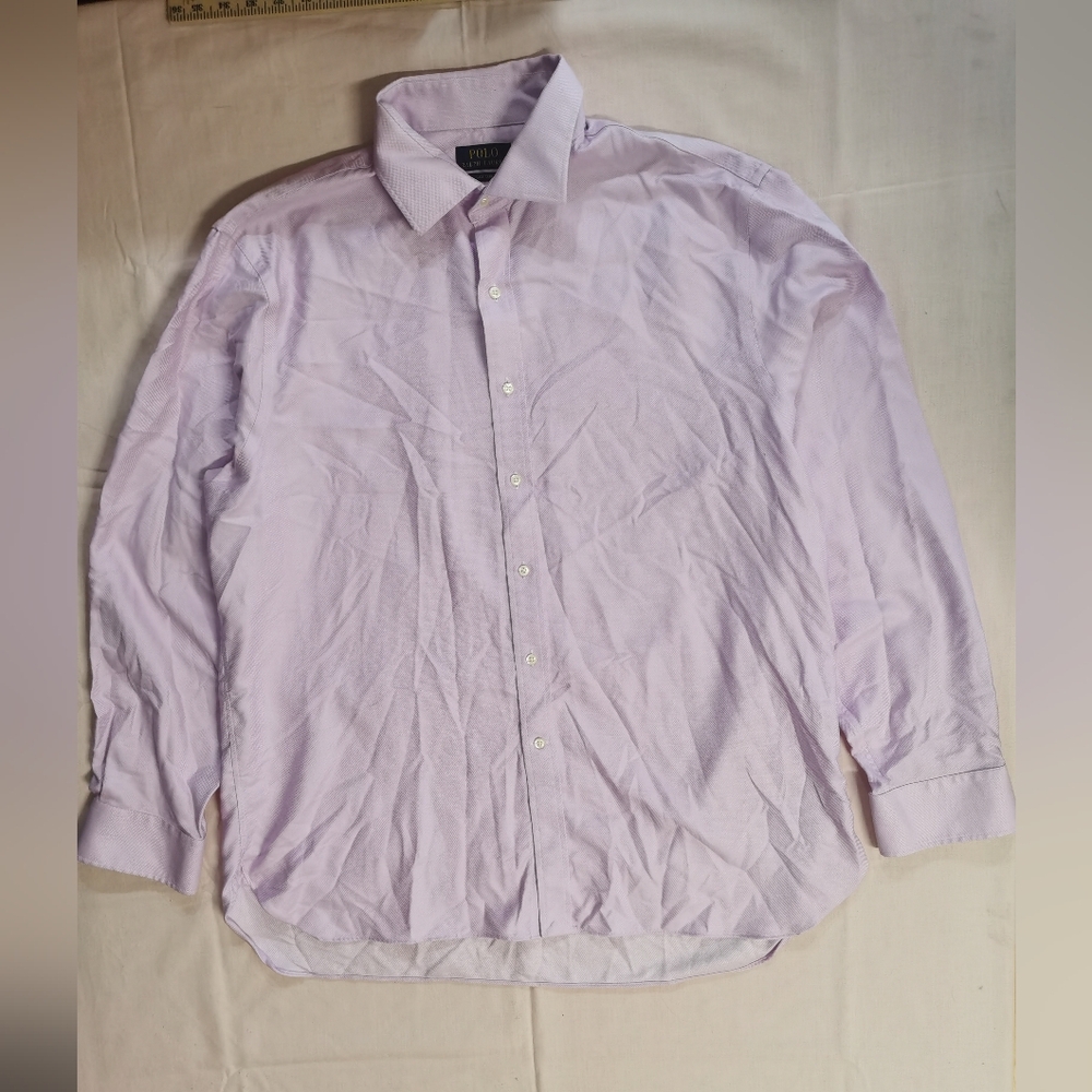 Polo Ralph Lauren Men's Easy Care Button Up Pink Shirt 18 36/37